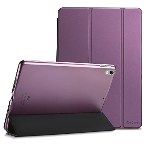 ProCase Funda 10,5” iPad Pro 2017/iPad Air 2019, Estuche Inteligente Ultra Delgada Ligera con Soporte Reverso Translúcido Esmerilado para iPad Air 3.ª Generación/iPad Pro 10.5 Pulgadas -Violeta