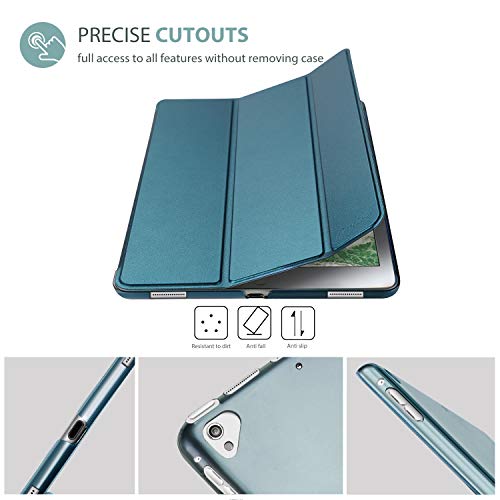 ProCase Funda Inteligente para iPad Pro 12.9" 2017/2015 (Modelo Viejo), Carcasa Folio Ligera y Delgada con Smart Cover/Reverso Translúcido/Soporte para iPad Pro 12.9 1ª 2ª Generación –Verde Azulado