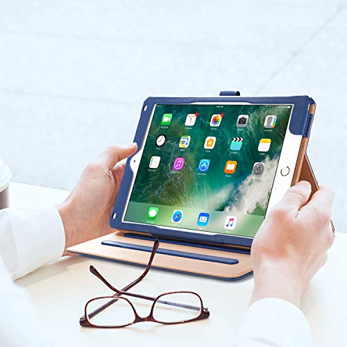 ProCase Funda iPad 9.7 2018/2017- Estuche Clásico Folio con Soporte Cubierta Inteligente Plegable para iPad 9.7 Pulgadas 2018/2017, iPad Air 2 / iPad Air, con Múltiples Ángulos de Visión –Azul Oscuro