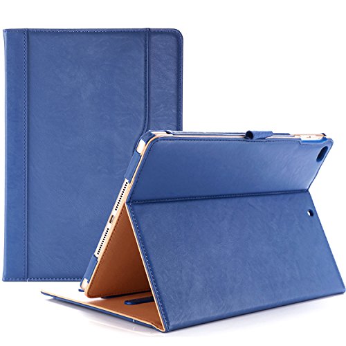 ProCase Funda iPad 9.7 2018/2017- Estuche Clásico Folio con Soporte Cubierta Inteligente Plegable para iPad 9.7 Pulgadas 2018/2017, iPad Air 2 / iPad Air, con Múltiples Ángulos de Visión –Azul Oscuro