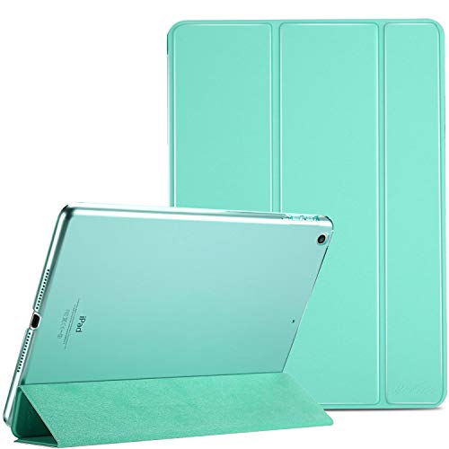 ProCase Funda iPad 9,7" 6.ª 2018/5.ª 2017, Estuche Delgado Ligero Carcasa con Soporte Tapa Inteligente Reverso Translúcido para iPad 9,7 Pulgadas –Menta