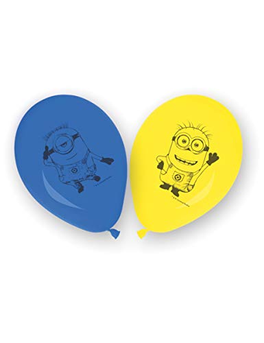 Procos 5PR87185 - Globos de látex de 11 a 27 cm, diseño de minions, multicolor