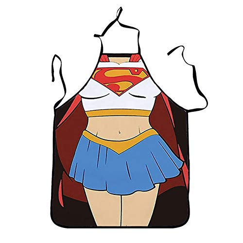 Producto de fiesta Delantal divertido para adultos Traje de amantes sexy Fiesta de cocina Batman Superman Ironman Spiderman Delantal Tablier schort