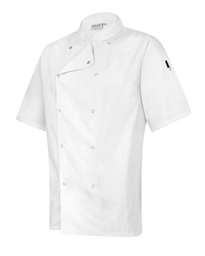 ProLuxe - Chaqueta Chef - Hombre Negro Blanco S