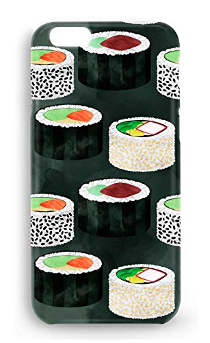 Protector Cristal Templado + Carcasa Sushi Fiesta para Samsung Galaxy J4+ J4 Plus plástico rígido