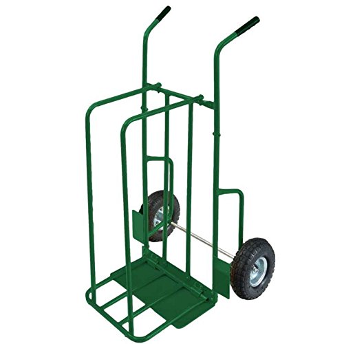 Provence Outillage Online 07511 - Carrito para leña, carga máxima de 250 kg, ruedas hinchadas, color verde