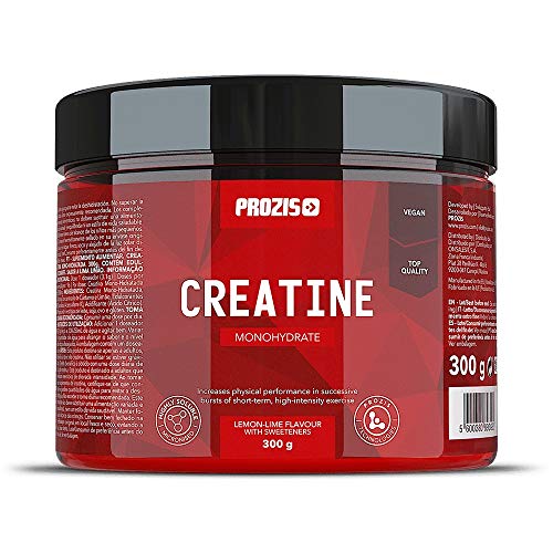 Prozis Creatina monohidrato Estimular la Fuerza, el Crecimiento y el Desarrollo Muscular, Lemon-Lime - 300 g