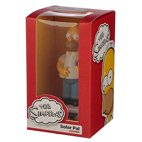 PUCKATOR Juego 2 Figuras de la Novedad de Solar Pals Dancing Bobble Head - Homer Simpson y Bart Simpson