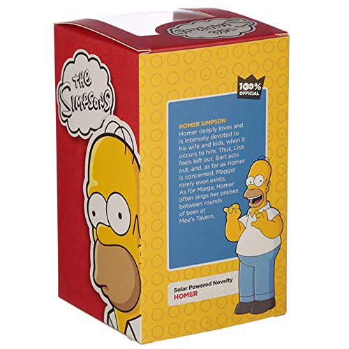 PUCKATOR Juego 2 Figuras de la Novedad de Solar Pals Dancing Bobble Head - Homer Simpson y Bart Simpson