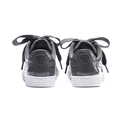 PUMA Basket Heart Patent Wn's, Zapatillas para Mujer, Gris (Iron Gate-Iron Gate), 36 EU