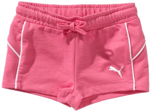 PUMA - Pantalones para niña, tamaño 176 UK, Color Azalea Rosa - Blanco