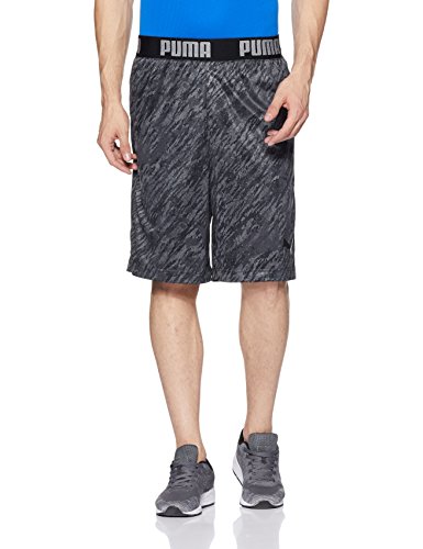 PUMA Reversible Corto Pantalón Bordado, Hombre, Negro, L