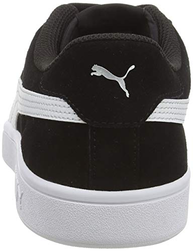 PUMA Smash v2, Zapatillas Unisex Adulto, Negro (Black White Silver), 39 EU