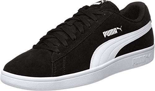 PUMA Smash v2, Zapatillas Unisex Adulto, Negro (Black White Silver), 39 EU