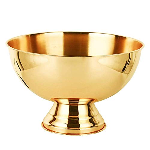 Punch Bowl de Acero Inoxidable útil, Enfriador de Vino Champagne Grande Cerveza Cool Ice Bucket Bowl Tub Ice Cube Contenedor para Party Bar Outdoor