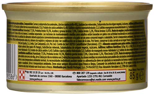 Purina Gourmet Gold Mousse Comida para Gatos con Pollo, 24 x 85 gr