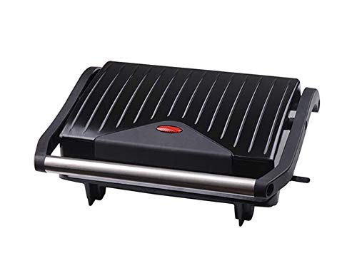 PURLINE Grill Plancha eléctrica compacta 750 W con Placas antiadherentes Apertura 90 Grados