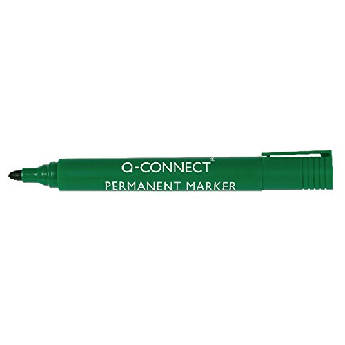 Q-Connect KF01773 - Rotulador, Verde, Pack de 10 Unidades