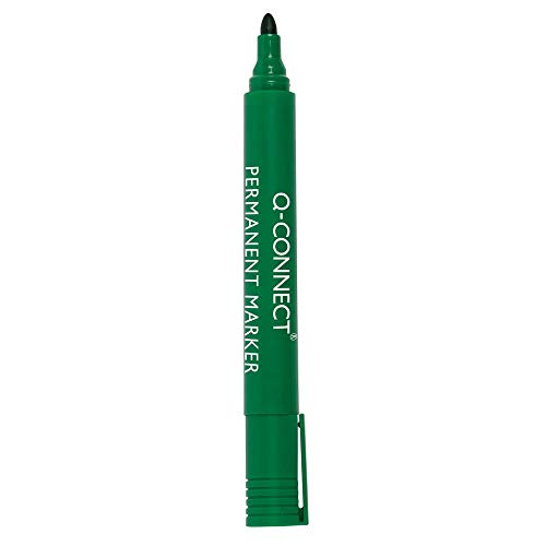 Q-Connect KF01773 - Rotulador, Verde, Pack de 10 Unidades