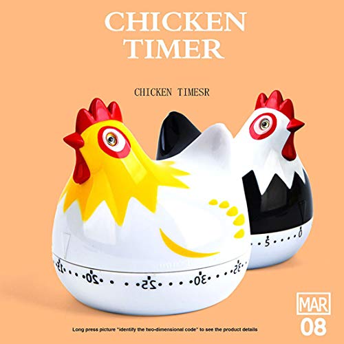 Qazwsxedc para la Cocina Forma de Pollo de 60 Minutos de cocción Cocina mecánica Conde de Down de Alarma del cronómetro decoración de hogares Gadget, Color al Azar DeliveryXY