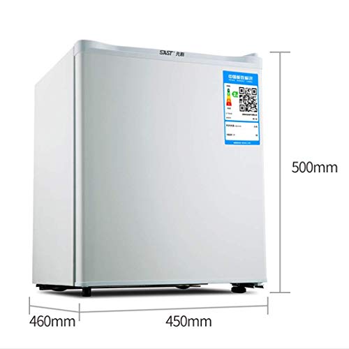 QCYSK Minirefrigerador Blanco 50L Frigorífico bajo mostrador con Compartimento Enfriador Cubierto - Máquina de Almacenamiento de Alimentos para Bebidas pequeñas para Oficina, Dormitorio o Ap