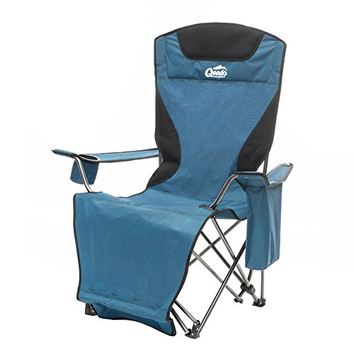 Qeedo Johnny Relax Silla para Acampada, Tumbona reclinable - Azul