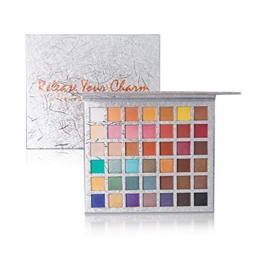 QIBEST Paleta de sombras de ojos 42 colores sombra de ojos Powder Make Up Waterproof Matte and Shimmers Paleta de sombras de ojos altamente pigmentadas