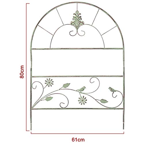 QILIN Vallas Decorativas Jardin, Soporte De Flores De Hierro Forjado para Exteriores Patio De Soporte para Enredaderas Patio Pequeña Valla De Separación De Césped Valla, Se Puede Combinar Libremente