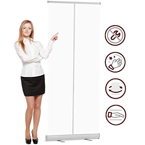 QIYE 60 * 160cm Portátil Mampara Protectora Mostrador, Mampara Protectora separación para peluquerías hoteles fábricas oficinas Puestos de Trabajo Bares comercios