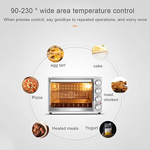 QJJML Horno ConveccióN 40L,Horno EléCtrico Multifuncional De Gran Capacidad para Hornear En Casa, FermentacióN A Baja Temperatura, IluminacióN Incorporada A Prueba Explosiones,90-230 ° Ajustable