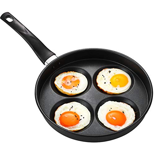 QQDL Sartén 4 moldes de Huevo Frito Huevos fritos moldes Anillos aptas para Todo Tipo de cocinas Incluso inducción aptas para Todo Tipo de cocinas incluida inducción y vitrocerámica