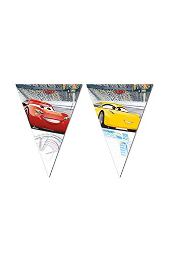 Qualatex 79711 Disney Cars 3 - Bandera triangular para fiestas , color/modelo surtido