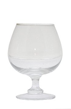 Queen Anne Brandy - Calentador de coñac y Cristal en Marco Chapado en Plata con Acabado Especial Resistente al deslustre en Plata Que Nunca Necesita Pulido. Vela incluida