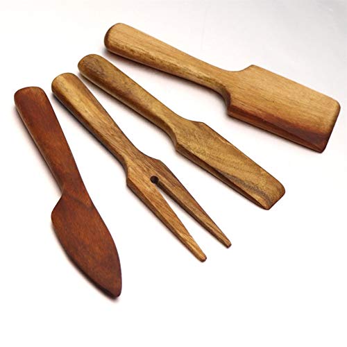 Queso ralladores Cuchillos de madera queso 4pcs madera Queso juego de cuchillos de queso máquina de cortar cortador cuchillos de madera herramientas de la cocina Kit de fabricación de queso