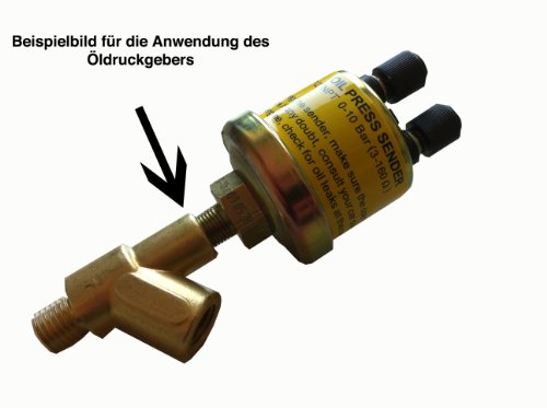 Raid hp 660429 - Adaptador de rosca en Y para montaje de sensor de presión de aceite (M10 x 1)