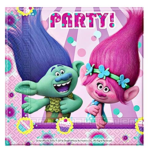 rainbowFUN.de Trolls - Kit de Fiesta, 52-Teilig