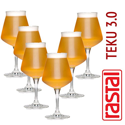 Rastal - paquete de 6 vasos Universal Beer Tasting modelo TEKU 3.0 - 42 cl. (14,8 oz.)