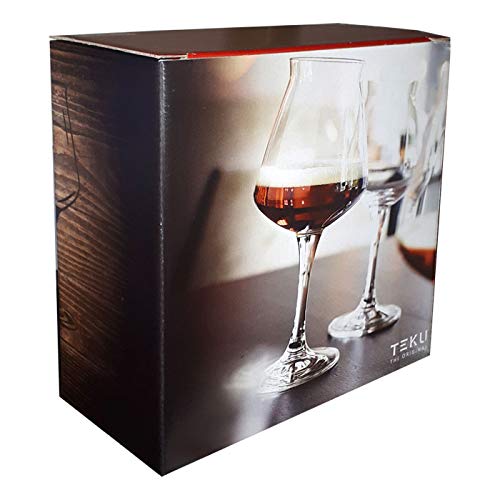 Rastal – Teku 42,5 cl. Caja de regalo – Duo Gift Box – 2 copas universales para degustación de cerveza artesanal –