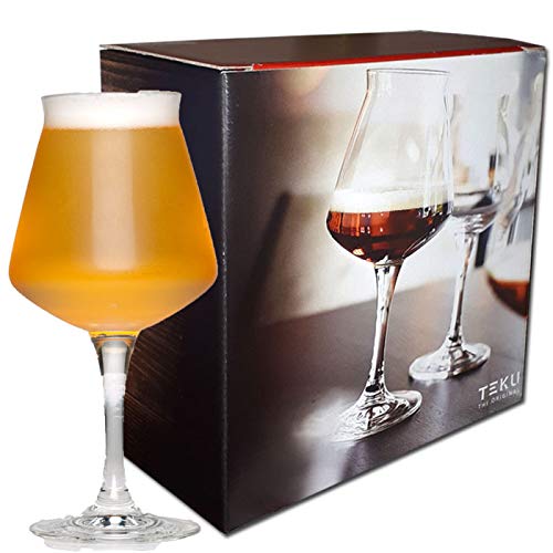 Rastal – Teku 42,5 cl. Caja de regalo – Duo Gift Box – 2 copas universales para degustación de cerveza artesanal –