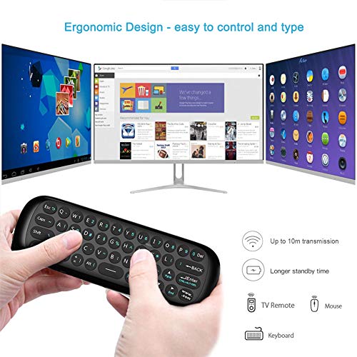 Ratón de Aire, Teclado Inalámbrico y Ratón para Android TV Box, Smart TV, Ordenador, portátil, proyector, HTPC, IPTV, Reproductor Multimedia