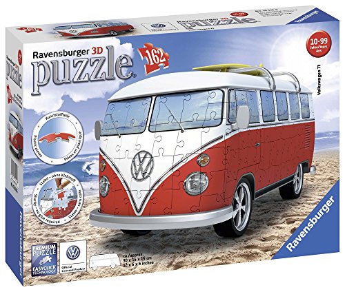 Ravensburger- Volkswagen Puzzle, Color Blanco/Rojo (Ravesnburger 12516)