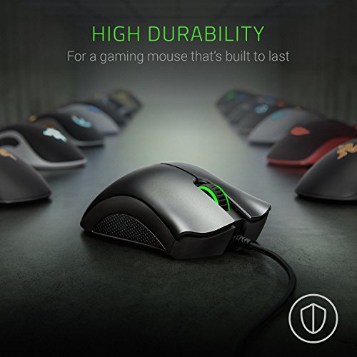 Razer DeathAdder Essential Clasico- Ratón Gaming sensor 4g óptico, 6.400 dpi, iluminación personalizable Razer Chroma