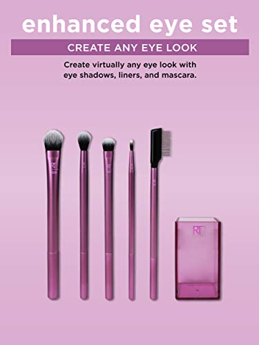 Real Techniques Enhanced Eye Set - Juego de brochas de maquillaje para ojos