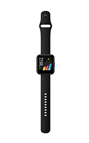 realme Watch - Smartwatch, pantalla de 1.4", mide frecuencia cardíaca PPG y saturación de oxígeno en la sangre (SpO2), 14 modos deportivos, batería de 160mAh (7 a 9 días duración) - Color Negro