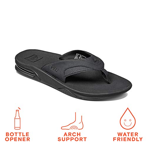 REEF Fanning, Sandalias Flip-Flop para Hombre, Negro (All Black), 43 EU (9 UK)