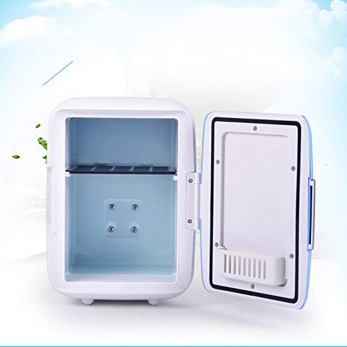 Refrigerador De Maquillaje Portátil para El Cuidado De La Piel,Ideal para El Dormitorio,Coche,Dormitorio,Oficina,4 L Más Caliente Más Fresco,Compacto Mini-Nevera con AC Potencia De CC Rosado