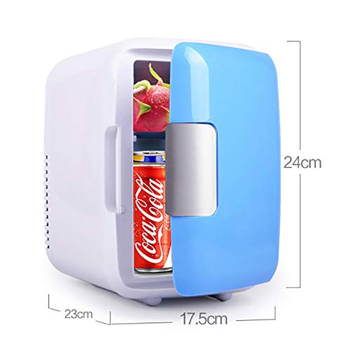 Refrigerador De Maquillaje Portátil para El Cuidado De La Piel,Ideal para El Dormitorio,Coche,Dormitorio,Oficina,4 L Más Caliente Más Fresco,Compacto Mini-Nevera con AC Potencia De CC Rosado