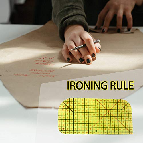 Regla de Planchado, ZoneYan Regla Caliente, Regla de Planchado en Caliente, Regla de Planchado de Costura, Hot Ironing Ruler, Suministros de Costura de Bricolaje, Herramienta de Medición hecha