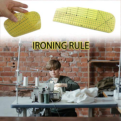 Regla de Planchado, ZoneYan Regla Caliente, Regla de Planchado en Caliente, Regla de Planchado de Costura, Hot Ironing Ruler, Suministros de Costura de Bricolaje, Herramienta de Medición hecha