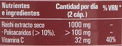 Reishi con vitamina C – Suplemento alimenticio de Reishi para aliviar y reforzar las defensas de nuestro cuerpo – 90 cápsulas